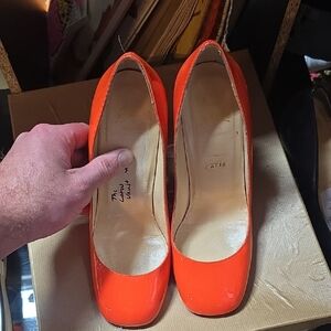 Christian Louboutin Vibrant Orange Heels